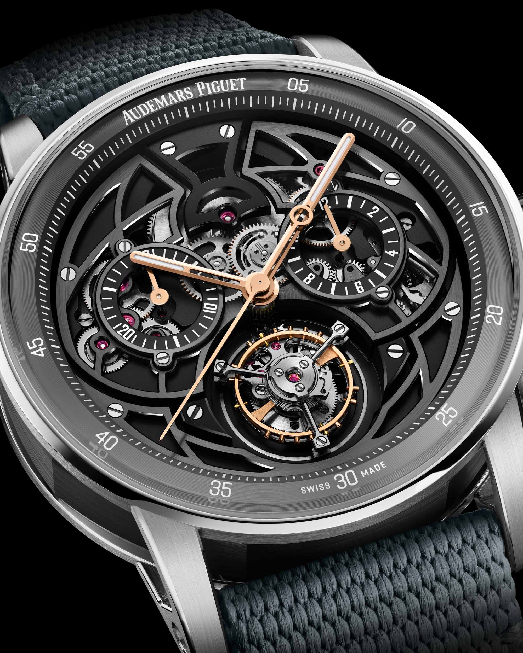 Imitacion Selfwinding Flying Tourbillon Chronograph Shades Of Grey