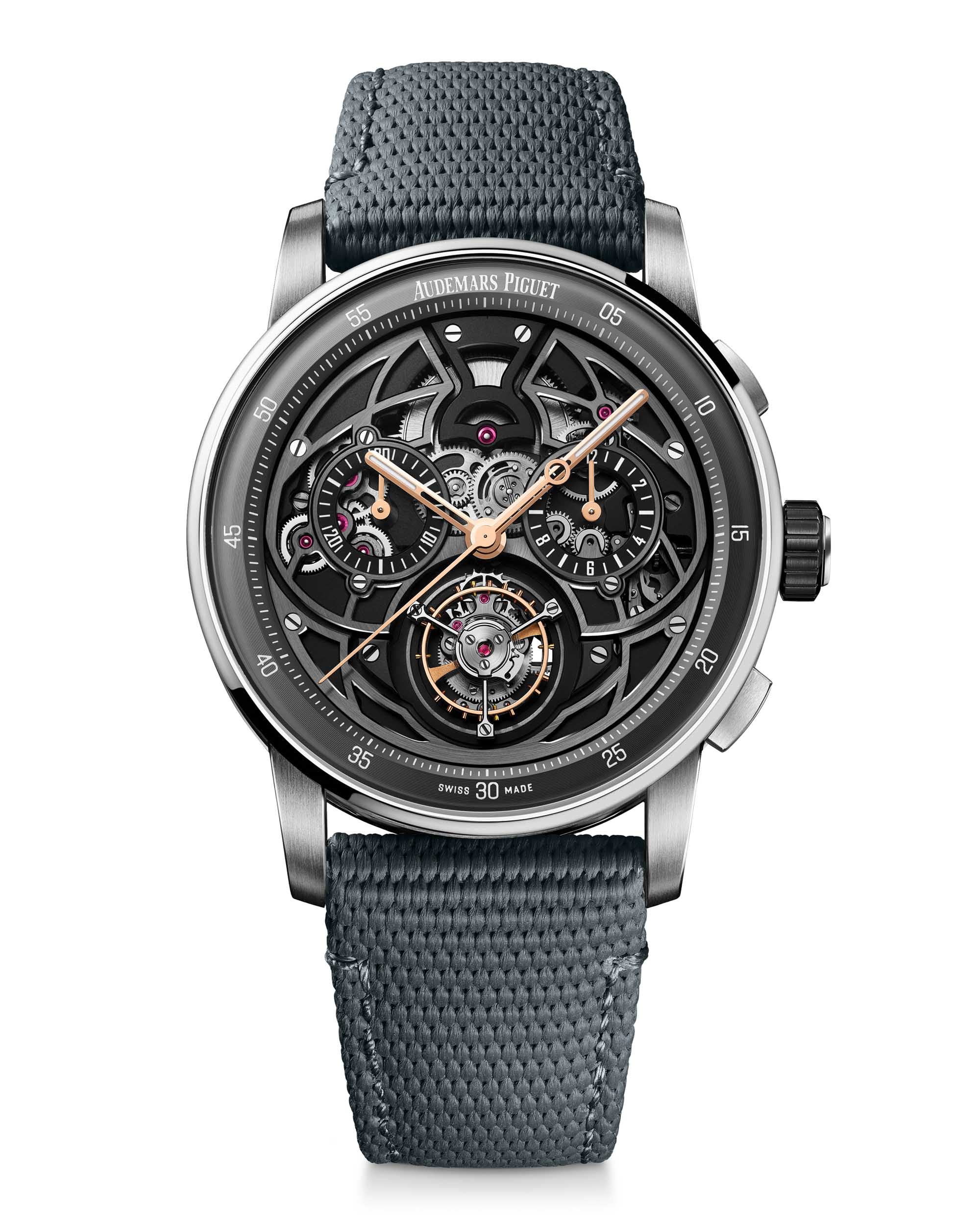 Imitacion Selfwinding Flying Tourbillon Chronograph Shades Of Grey